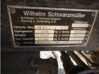 Schwarzmüller 2-Achsanhänger 2350x6000 Privatverkauf - مقطورة رزاعية