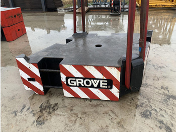 Grove Grove GMK 6400 counterweight 10 ton - ثقل موازنة