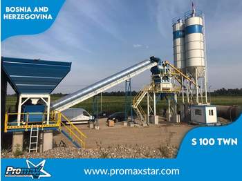PROMAX Stationary Concrete Batching Plant S100-TWN (100m3/h) - آلة الخرسانة