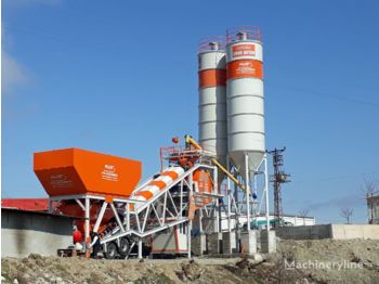 Plusmix 100 m³/hour Mobile Concrete Batching Plant - BETONYY ZAVOD - CEN - آلة الخرسانة
