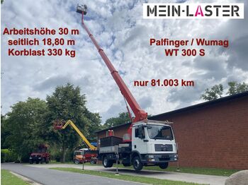 MAN 7.150 WT 300 S Wumag/ Palfinger seitl.  18.8 m  - منصة محمولة مثبتة على الشاحنة