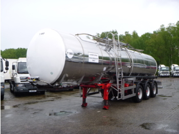 نصف مقطورة صهريج لنقل الطعام Crane Fruehauf Food tank inox 30 m3 / 1 comp + pump: صورة 1