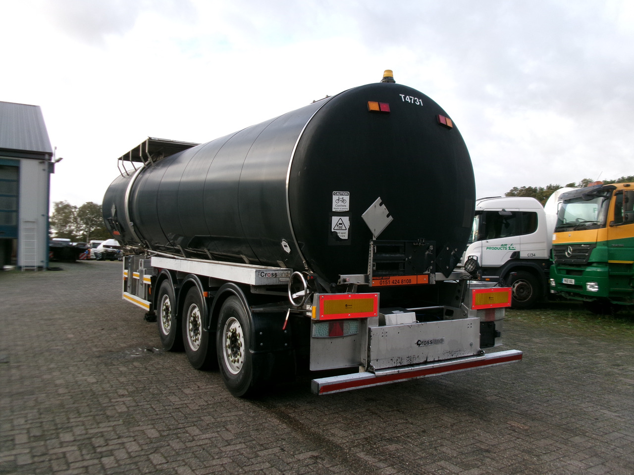 نصف مقطورة صهريج لنقل البيتومين Crossland Bitumen tank inox 33 m3 / 1 comp + ADR L4BN: صورة 3