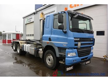 شاحنة برافعة خطافية DAF CF85.460 6x2 Hiab XR21S59 21 to. Blattfeder Lift