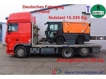 شاحنة نقل سيارات شاحنة DAF XF105.460 Spezial Baumaschinen Trecker: صورة 1