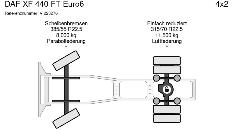 مقطورة السحب DAF XF 440 FT Euro6: صورة 11