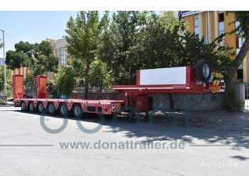 نصف مقطورة بلودر منخفض DONAT 6 axle Extendable Lowbed with Hydraulic Gooseneck