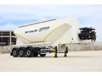 نصف مقطورة صهريج لنقل الأسمنت للبيع  EMIRSAN 2022 W Type Cement Tanker Trailer from Factory: صورة 1