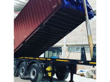 ناقل حاوية/ نصف مقطورة بحاوية لنقل الحاويات EMIRSAN Slightly Used 20 Ft Tipping Container Carrier semi trailer: صورة 1