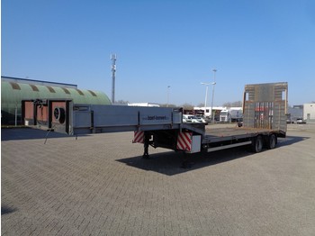 نصف مقطورة بلودر منخفض FORMAT 2 axle, Hydr. Rampen, SAF, Belgium trailer, TOP!: صورة 1