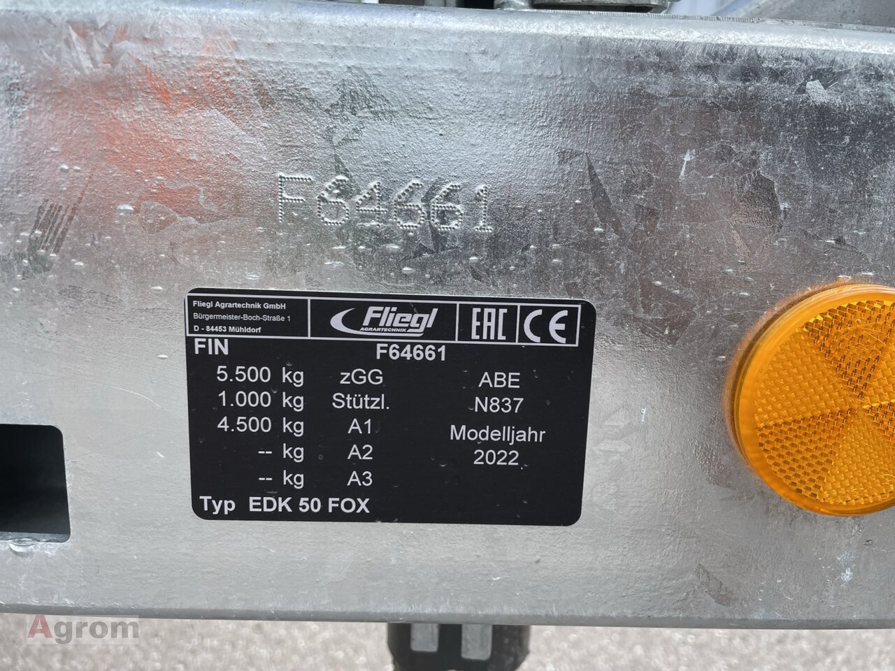 مقطورة قلابة زراعية/ شاحنة قلابة للبيع  Fliegl EDK 50 FOX: صورة 10
