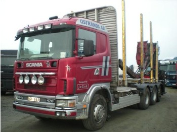 Scania 124 8X4 - مقطورة الغابات