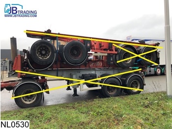 ناقل حاوية/ نصف مقطورة بحاوية Fruehauf Container 10 UNITS, 20 FT container chassis, Steel suspension