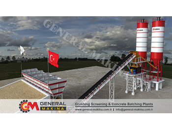 آلة الخرسانة للبيع  General Makina Royal 150 m3 High Capacity Concrete Batching Plant: صورة 3