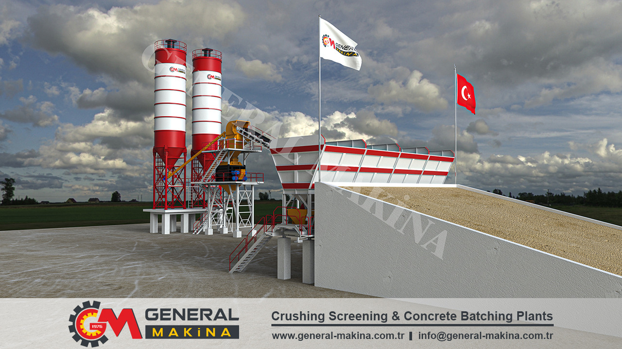 آلة الخرسانة للبيع  General Makina Royal 150 m3 High Capacity Concrete Batching Plant: صورة 5