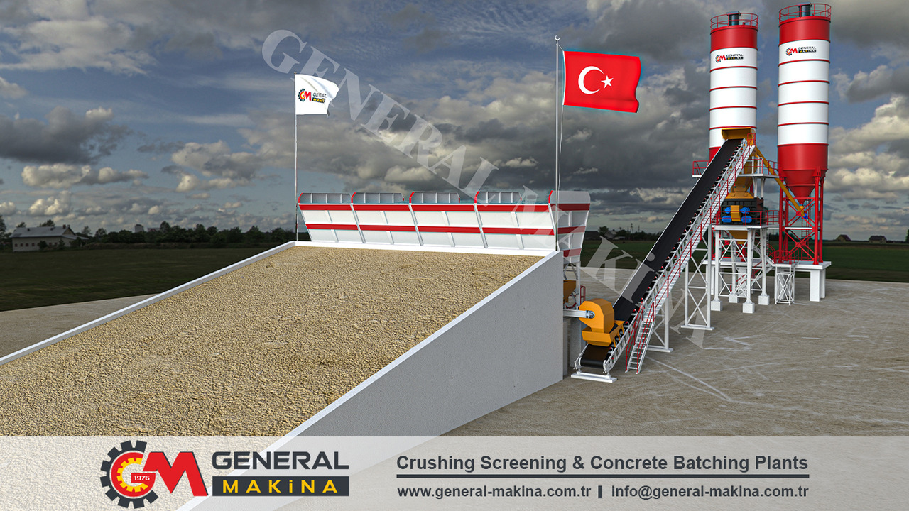 آلة الخرسانة للبيع  General Makina Royal 150 m3 High Capacity Concrete Batching Plant: صورة 6
