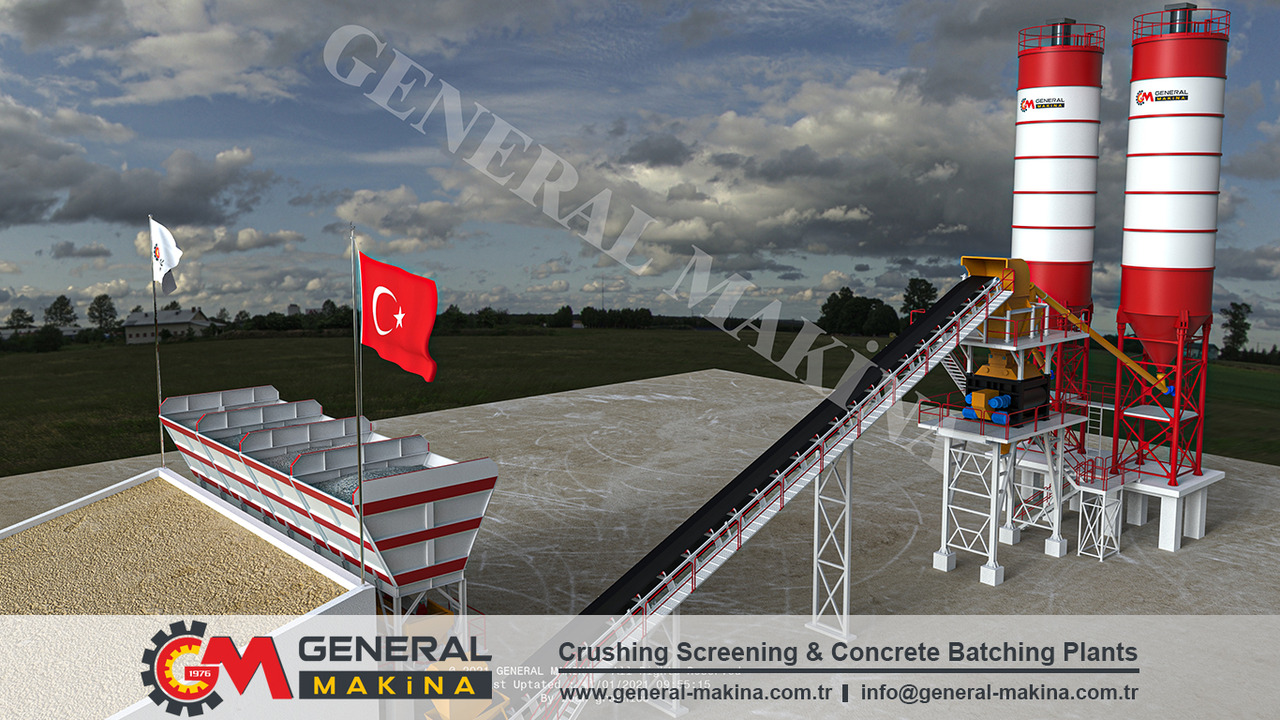 آلة الخرسانة للبيع  General Makina Royal 150 m3 High Capacity Concrete Batching Plant: صورة 4