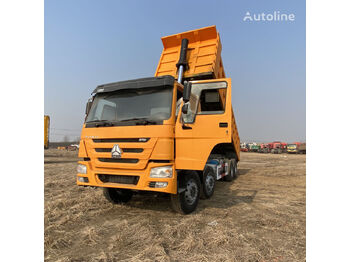 شاحنة قلاب HOWO Sinotruk 8x4 drive 12 wheels tipper truck 375 yellow color: صورة 2