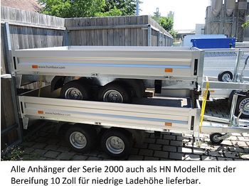 مقطورة عربة للبيع  Humbaur - HN355221 GR Tandemanhänger 3,5to Hochlader: صورة 1