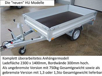 مقطورة عربة للبيع  Humbaur - HU132314 Hochlader gebremst 1,3to: صورة 1
