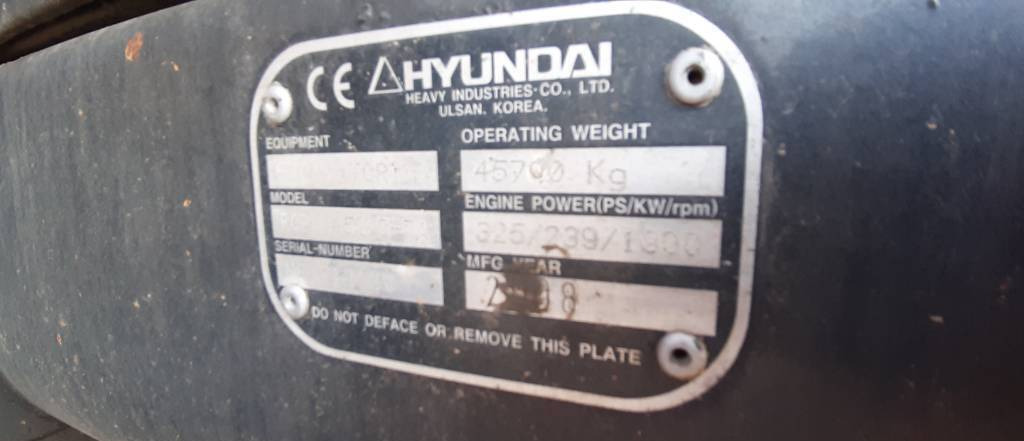 حفار زاحف Hyundai Robex 450 LC-7 A: صورة 20