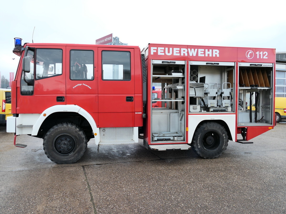 شاحنة حريق IVECO FF 95 E 18W LF 8/6 DoKa 4X4 SFZ FEUERWEHR Löschf: صورة 12