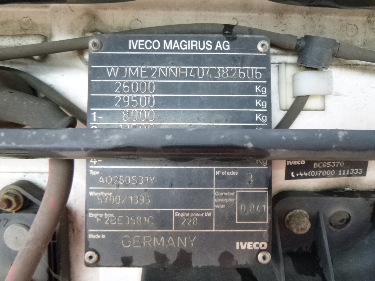 شاحنات مسطحة, شاحنة كرين Iveco AD260S31Y/PS 6x2 RHD + Atlas 135.2E-A2: صورة 24