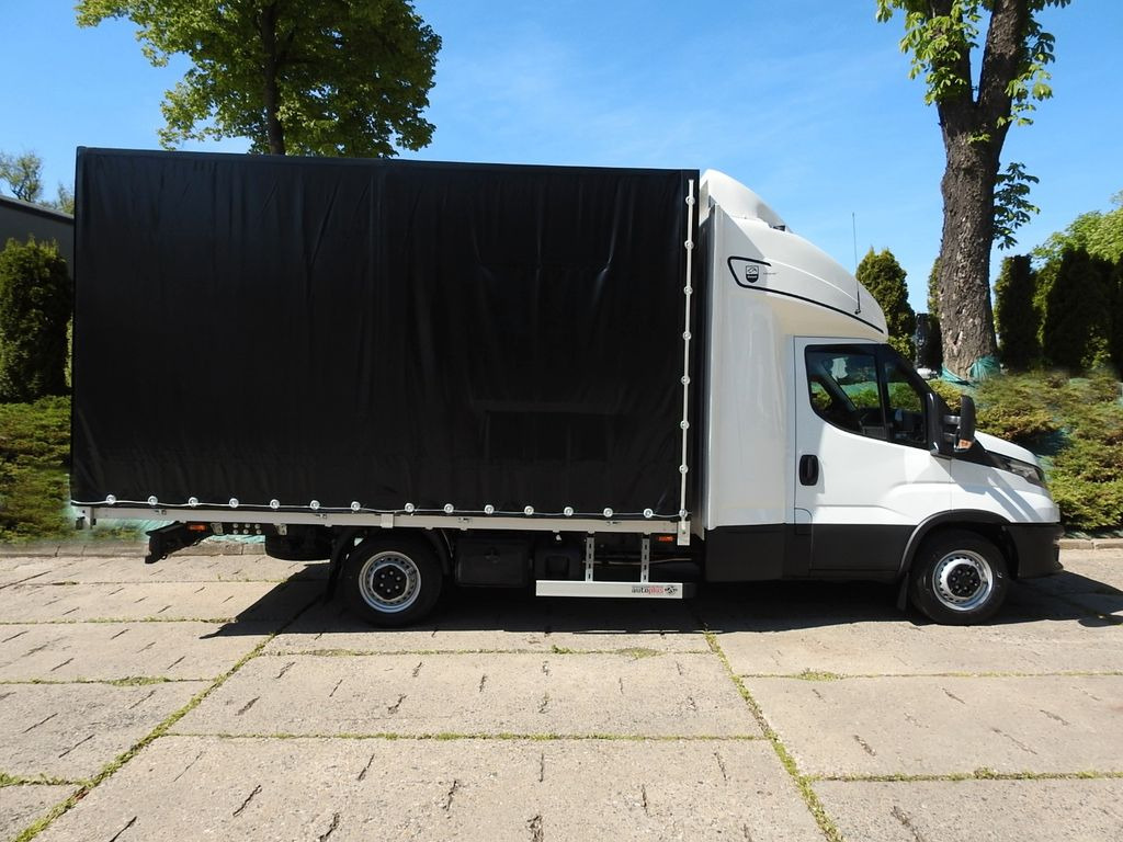 شاحنة مغلقة بستائر جانبية, الشاحنات الصغيرة كابينة مزدوجة للبيع  Iveco DAILY 35S18 NEUE PRITSCHE PLANE 10  PALETTEN: صورة 8