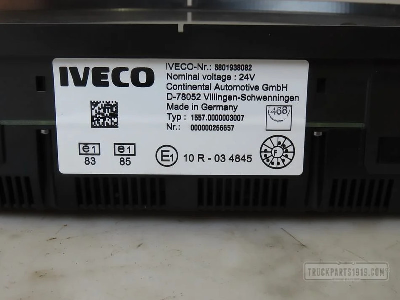النظام الكهربائي - شاحنة Iveco Electrical System Instrumentenpaneel: صورة 3