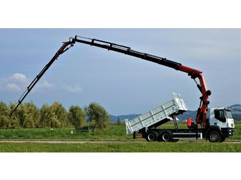 شاحنة قلاب Iveco Trakker 350 KIPPER 4,90+KRAN+JIB+FUNK*6x4
