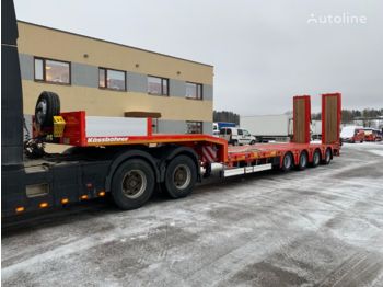 نصف مقطورة بلودر منخفض KASSBOHRER Lowbed 4-axeL+ 6M. EXTENDABLE