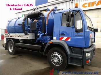 فراغ شاحنة MAN 18.220 Hochdruck Saug Spülwagen 10m³ 500L Wasser