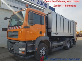 شاحنة قمامة لنقل القمامة MAN TGA 26.310 Faun +Zoeller 1.1 Schüttung TÜV 9-19: صورة 1