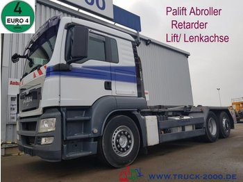 شاحنة برافعة خطافية MAN TGA 26.480 Palift 15t. NL Retarder Deutscher LKW
