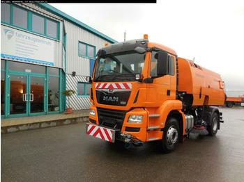 شاحنة كنس هوائي MAN TGS 18.420 4X2 BL Bucher OF 8000 TWIN beidseitig