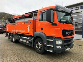 شاحنات مسطحة MAN TGS 26.400 6x2 Pritsche Kran Palfinger PK 21001L