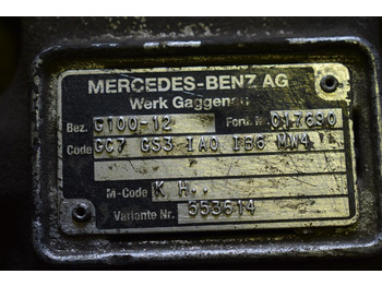صندوق التروس - شاحنة MERCEDES-BENZ ATEGO G 100 - 12 WITH HYDRAULIC LEVER: صورة 5
