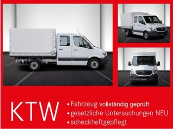 شاحنة مغلقة بستائر جانبية, الشاحنات الصغيرة كابينة مزدوجة MERCEDES-BENZ Sprinter 214 CDI DOKA Pritsche,Klima,EURO6: صورة 1