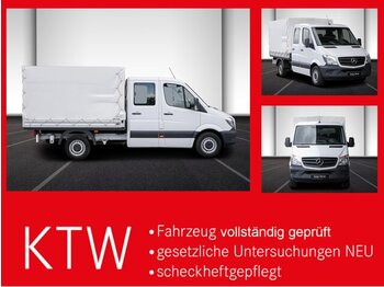شاحنة مغلقة بستائر جانبية, الشاحنات الصغيرة كابينة مزدوجة MERCEDES-BENZ Sprinter 214 CDI DOKA Pritsche,Klima,EURO6: صورة 1