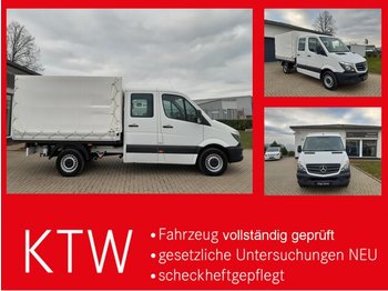 شاحنة مغلقة بستائر جانبية, الشاحنات الصغيرة كابينة مزدوجة MERCEDES-BENZ Sprinter 314 CDI DOKA Pritsche,Klima,EURO6: صورة 1
