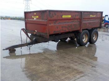 مقطورة رزاعية Marshall Twin Axle Draw Bar 10 Ton Tipping Trailer, Tail Gate