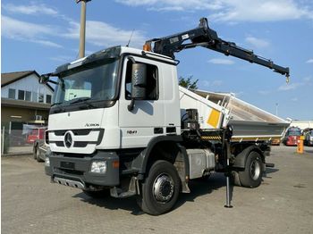 شاحنة قلاب Mercedes-Benz Actros 1841 K 2-Achs Allradkipper Kran Hiab122