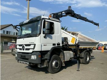 شاحنة قلاب Mercedes-Benz Actros 1841 K 2-Achs Allradkipper Kran Hiab122: صورة 1