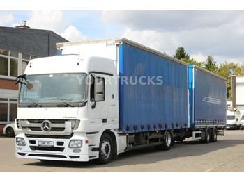 شاحنة ذات ستائر جانبية Mercedes-Benz Actros 1841 MP3 Jumbo Volumen ZUG/Hubdach: صورة 1