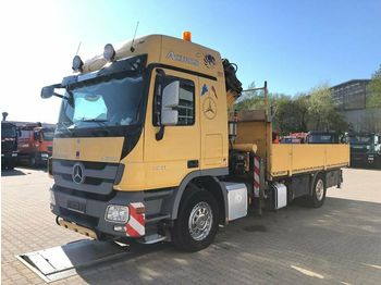 شاحنات مسطحة Mercedes-Benz Actros 1841 Pritsche Kran Atlas AK290.2E bis 14m