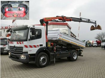 شاحنة قلاب Mercedes-Benz Atego 1223 K 2-Achs Kipper Kran PK 9002 EH-B + F: صورة 1