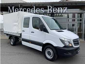 شاحنة توصيل مفتوحة, الشاحنات الصغيرة كابينة مزدوجة Mercedes-Benz Sprinter 314 CDI DoKa Pritsche Plane Klima Tempo: صورة 1