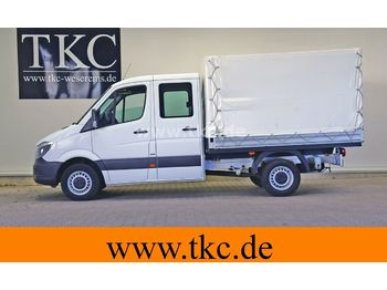 شاحنة توصيل مفتوحة, الشاحنات الصغيرة كابينة مزدوجة للبيع  Mercedes-Benz Sprinter 314 CDI Doka Pritsche Klima EU6 #70T006: صورة 1