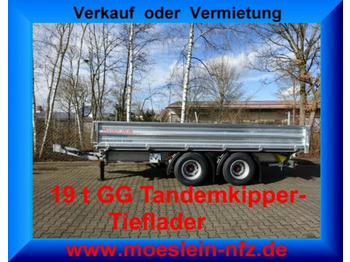 مقطورة قلابة للبيع  Möslein  19 t Tandem- 3 Seiten- Kipper Tieflader-- Neufa: صورة 1