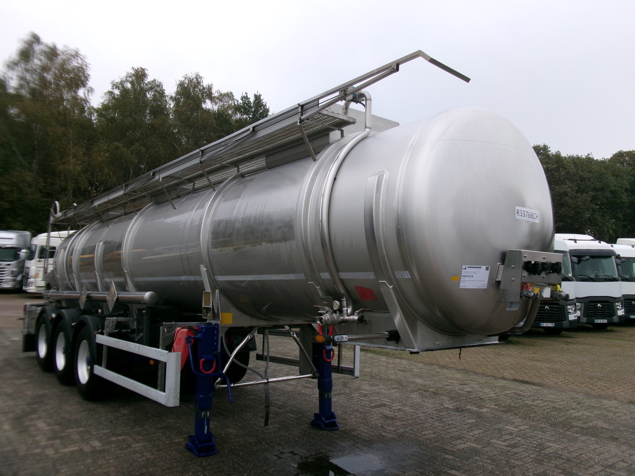 نصف مقطورة صهريج لنقل المواد الكيميائية Parcisa Chemical tank inox L4BH 21.2 m3 / 1 comp + pump / ADR 24/02/24: صورة 2